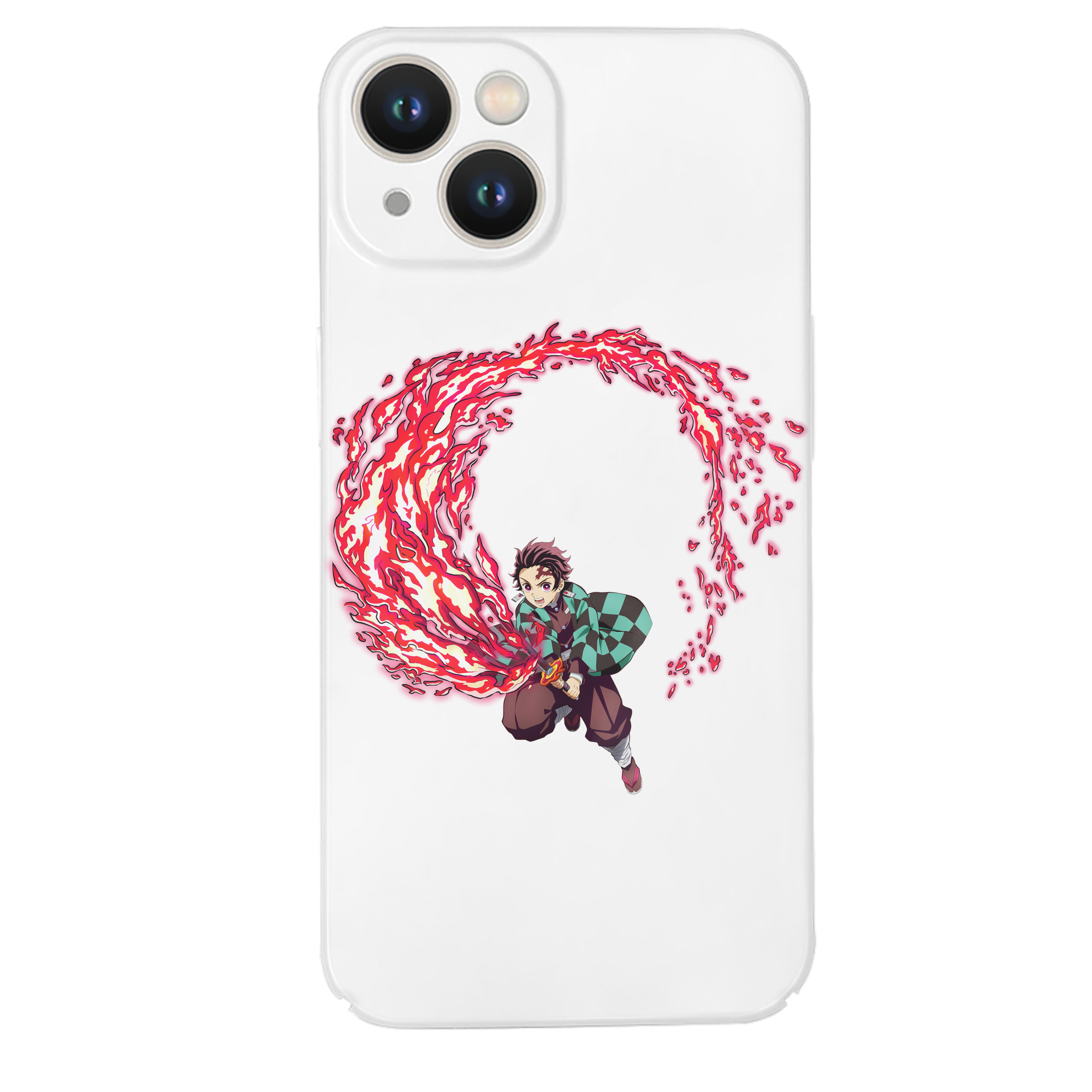 （画像用） 鬼滅の刃 竈門 炭治郎／かまど たんじろう Kamado Tanjirou 【iPhone 14シリーズ対応】ハードケース